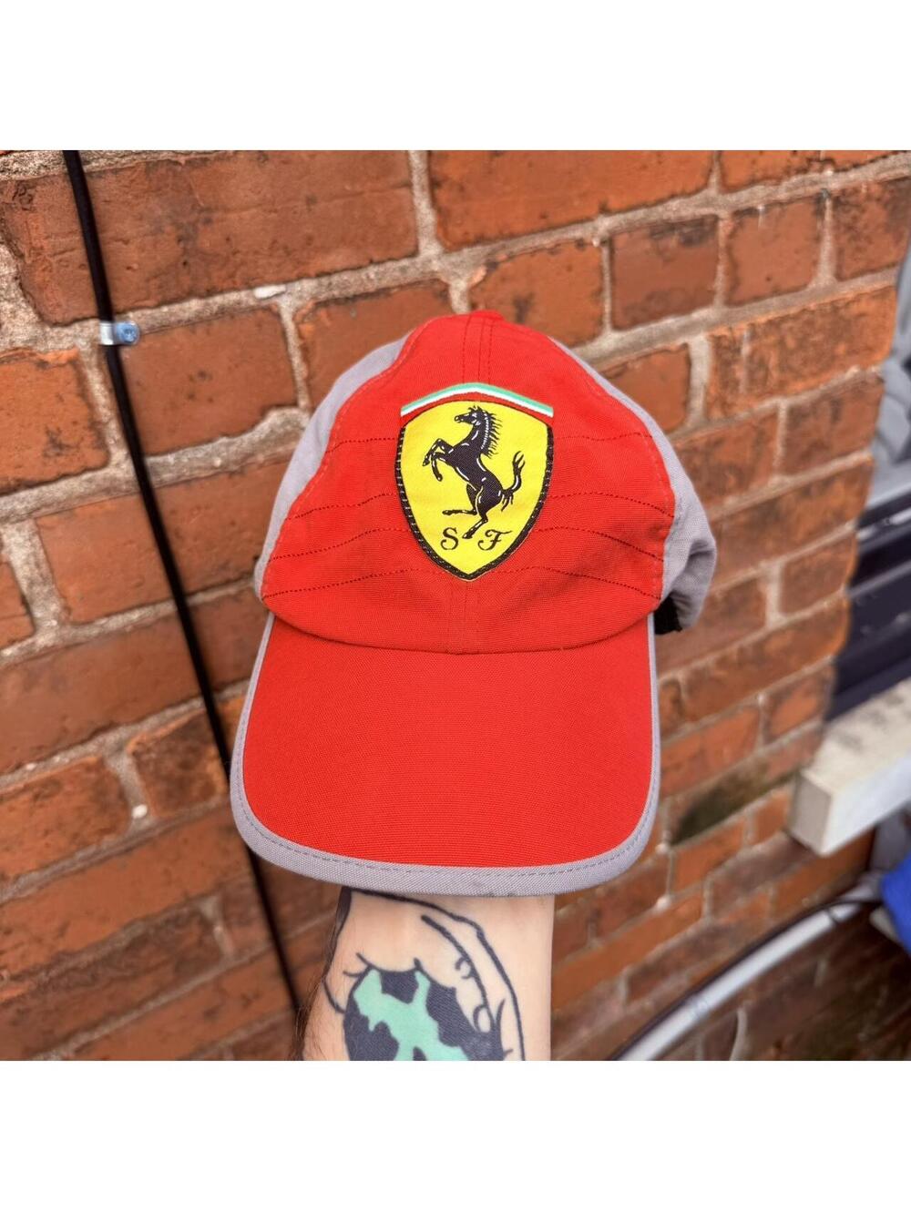 Vintage ferrari puma strap back hat 00s OS